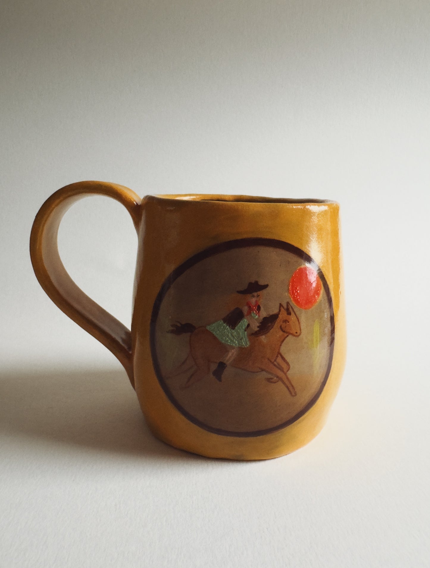 Cowgirl Mug - Yellow