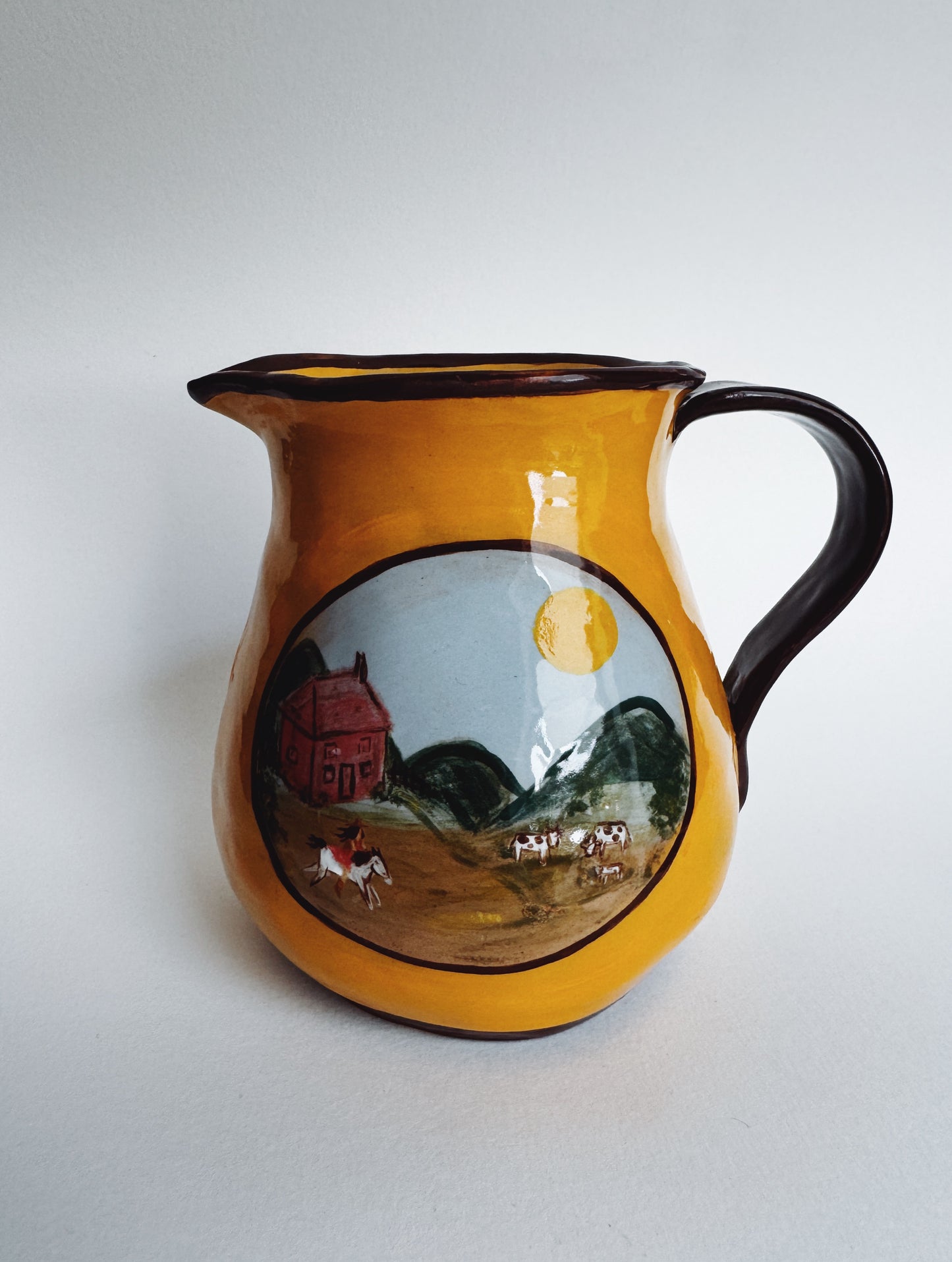 Yellow Romantic Jug