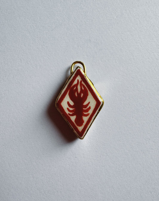 Lobster Pendant - Diamond