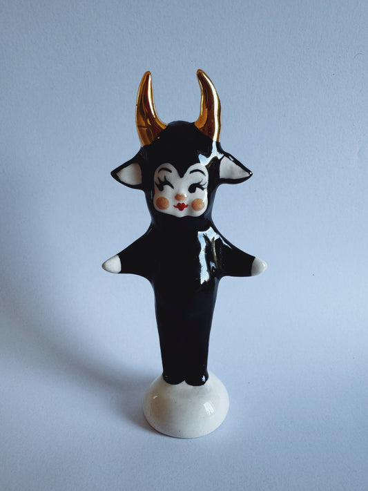 Cow - Black with White Ears