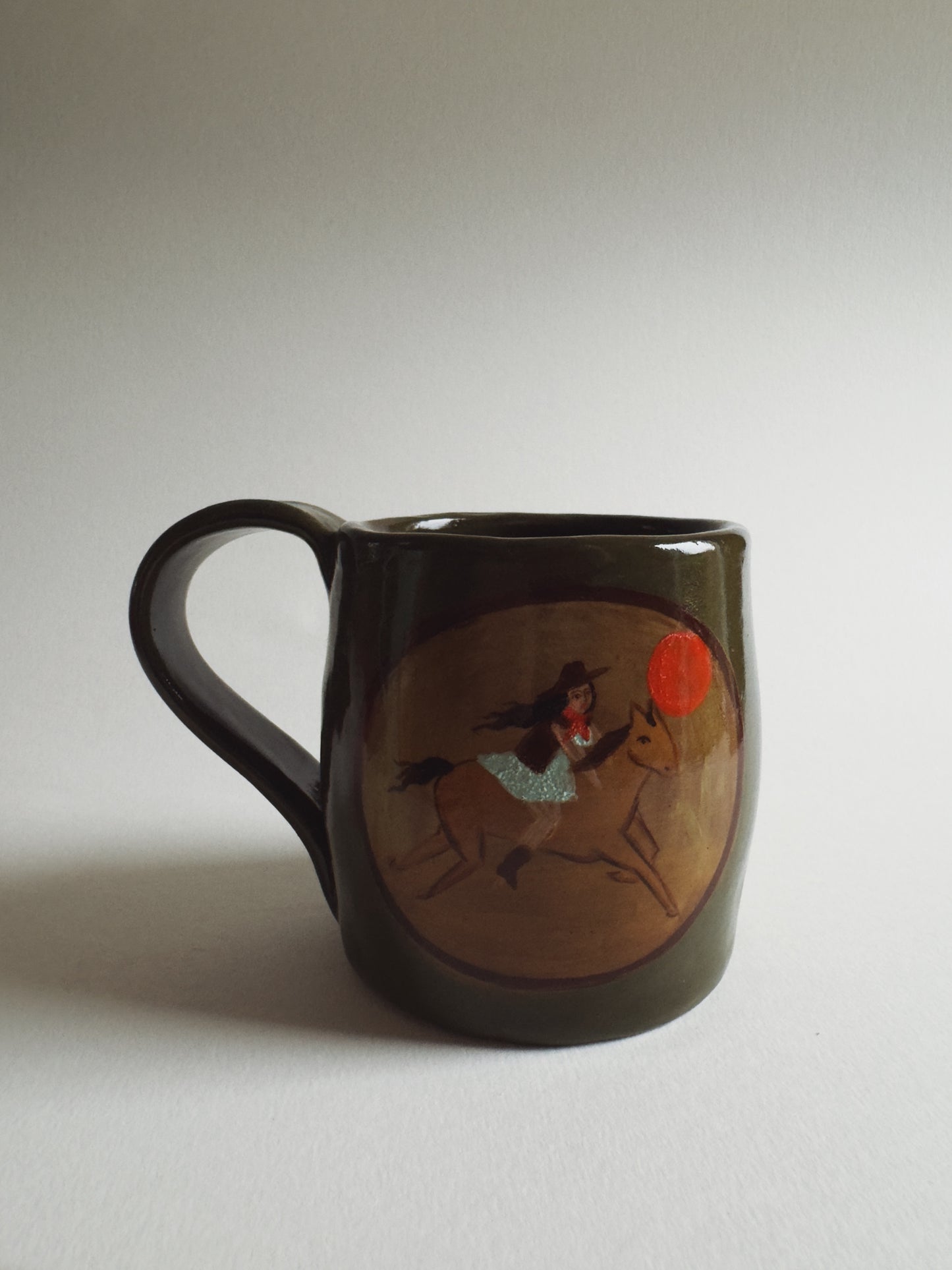 Cowgirl Mug - Olive Green **second**