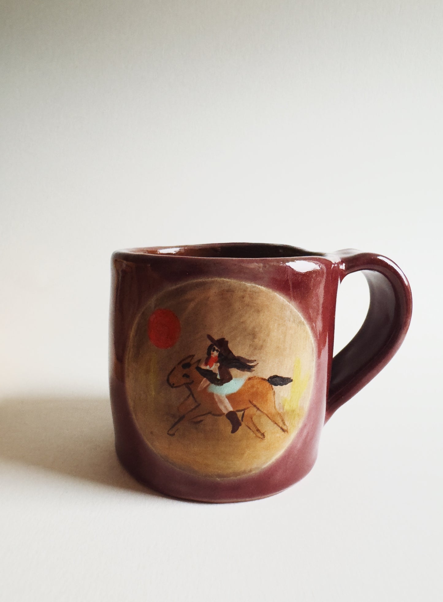 Small Cowgirl Mug - mauve