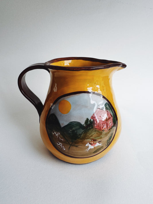 Yellow Romantic Jug