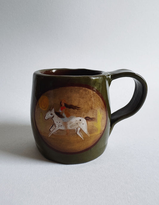 Cowgirl Mug - Olive Green **second**
